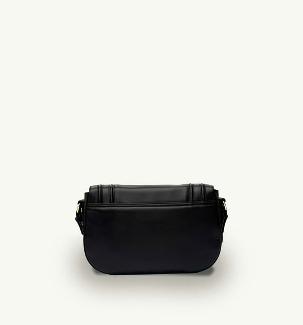 Apatchy London The Mimi Midi Black Leather Bag