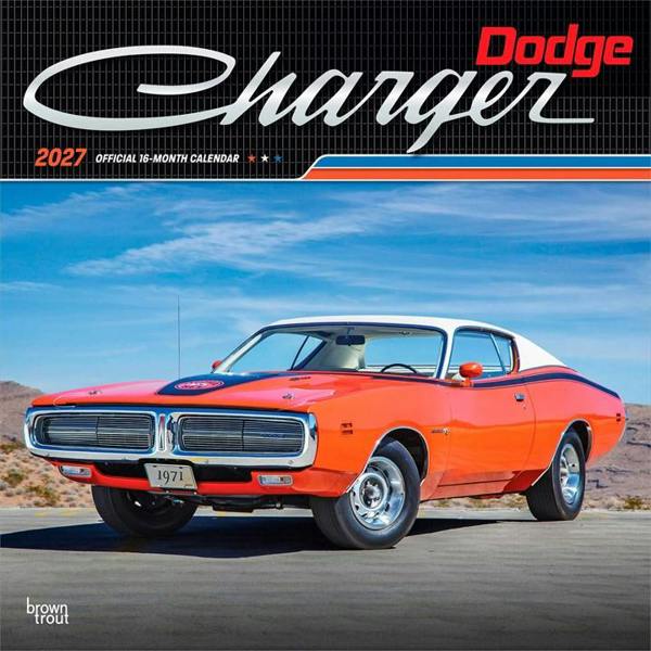 Dodge Charger Calendar 2027, Wall Calendars, Month To View, Transport, Gift