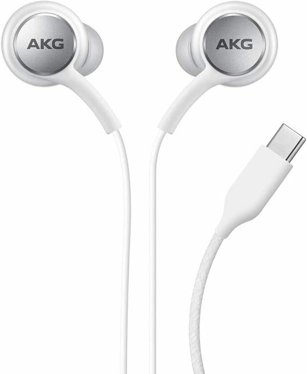Samsung Genuine Samsung AKG White Type C Headphone In Ear Headset EO-IC100BWEG