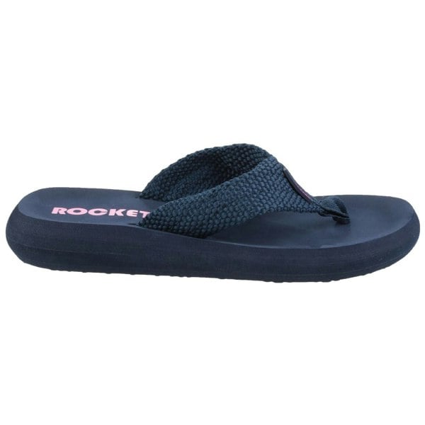 Rocket Dog model Sunset Webbing Flip Flop Female in Navy