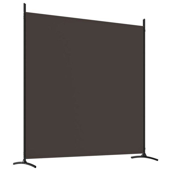 Berkfield 4-Panel Room Divider Brown 698x180 cm Fabric