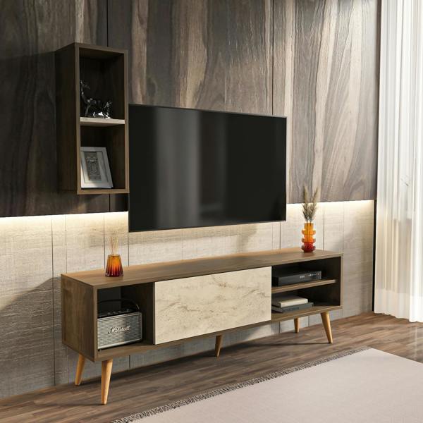 Decorotika Rans Modern Tv Stand TV Cabinet for TV's up to 55"