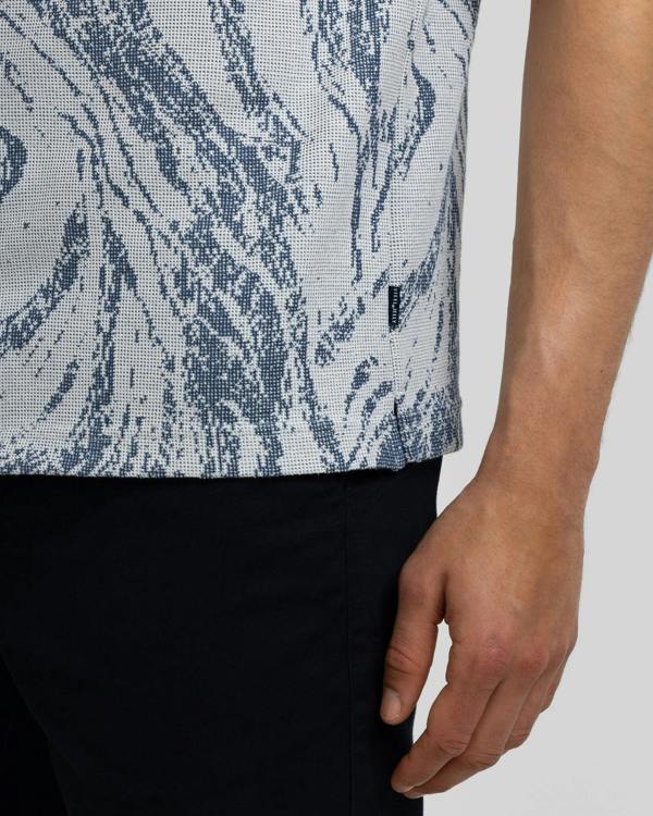 Steel & Jelly Pinner - Wave Effect Short Sleeve Shirt