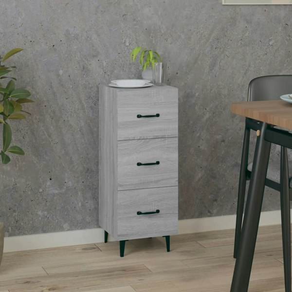 Berkfield Sideboard Grey Sonoma 34.5x34x90 cm Engineered Wood