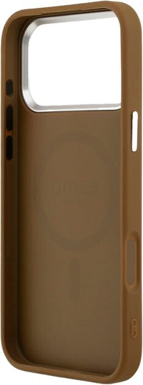 Guess Triangle Logo Case with MagSafe for iPhone 17 Pro Max 6.9" Brown - GUHMP17XPSDTSCMW