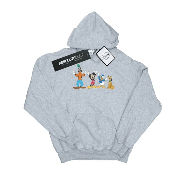 Disney Boys Mickey Mouse Friends Hoodie - Sports Grey