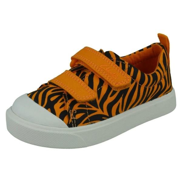 Clarks Boys Clarks Variety Detailed Canvas Shoes City Bright