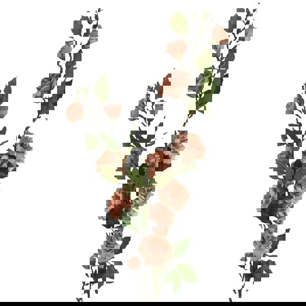 Leaf Pack of 6 x 90cm Artificial Pink Rose Stem