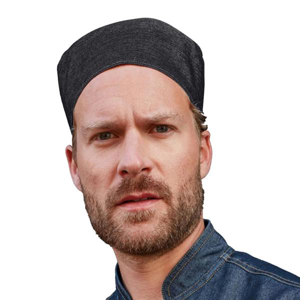 Premier Unisex Chefs Skull Cap (Pack of 2) - Black Denim