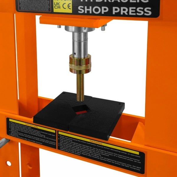 T-mech Hydraulic Shop Press with Gauge – 10 Tonne