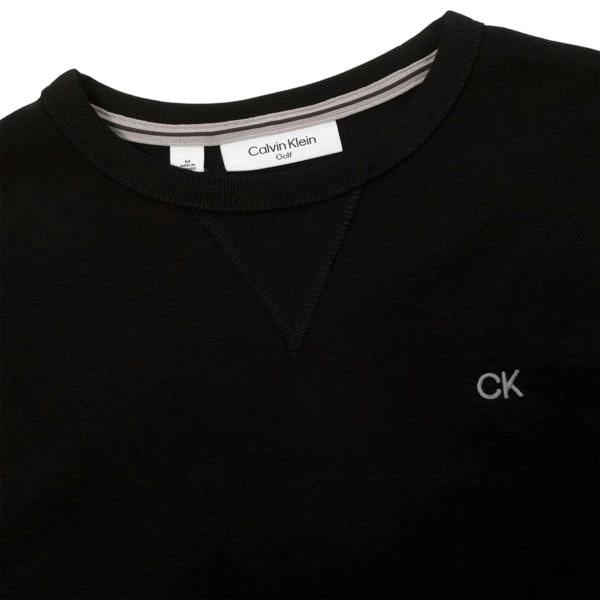 Calvin Klein Childrens/Kids Embroidered Logo Golf Sweatshirt - Black/Silver - 