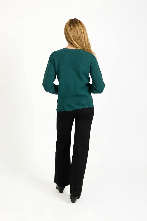 Flower Sequin Embellished Jumper