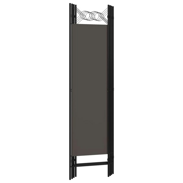 Berkfield 4-Panel Room Divider Anthracite 160x180 cm