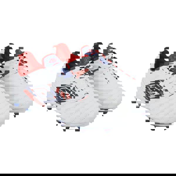 Umbro Mens Tocco IV Pro Leather Firm Ground Football Boots - Blue/Estate Blue/Rococo Red