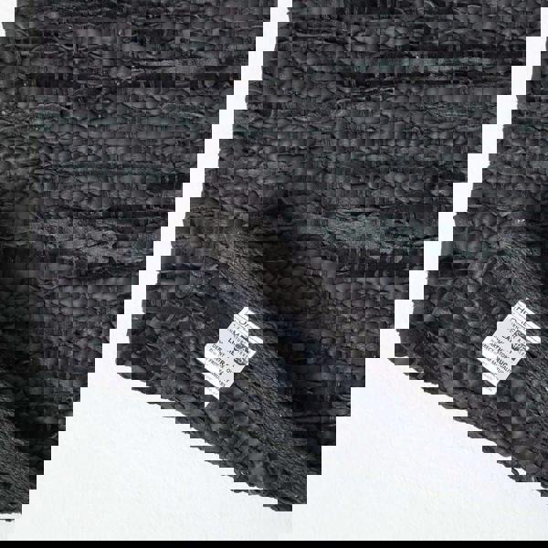 HOMESCAPES Denver Leather Woven Rug