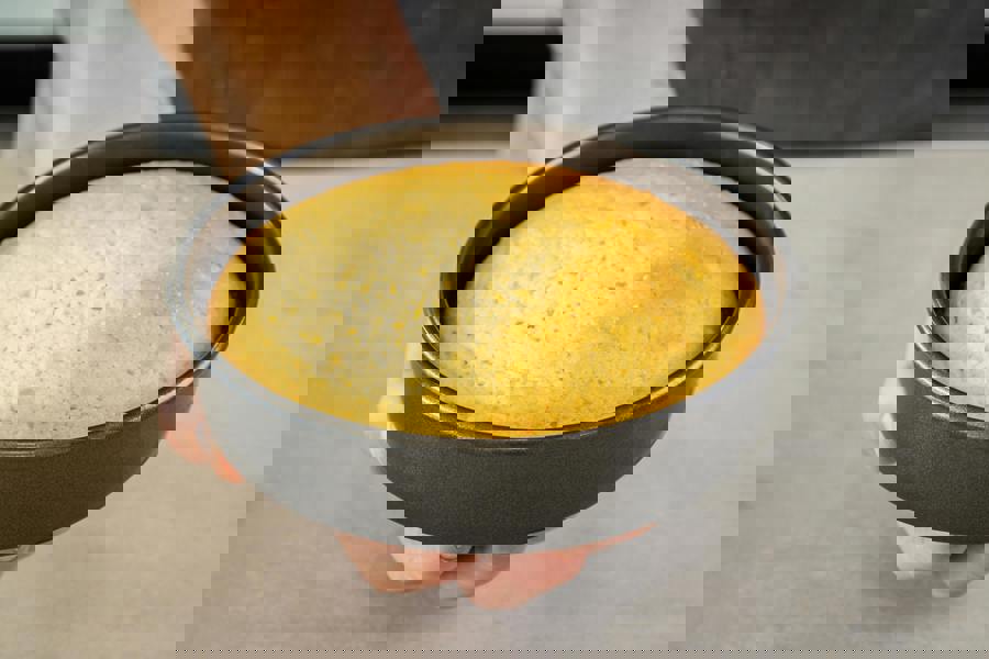 MasterClass Non-Stick Loose Base Sandwich Pans, Set of 2 Round Carbon Steel Baking Cake Tins, 15cm