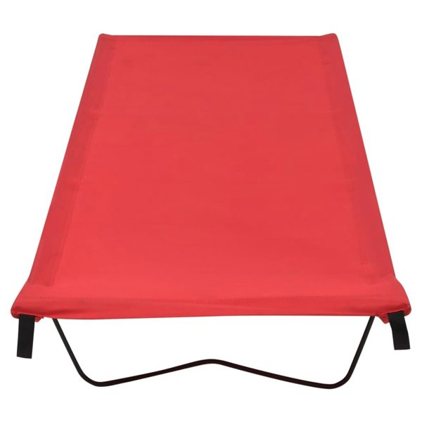 Berkfield Camping Beds 2 pcs 180x60x19 cm Oxford Fabric and Steel Red