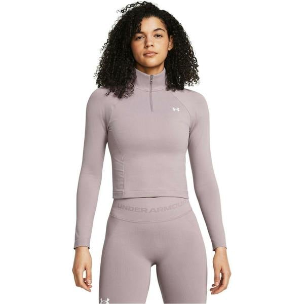Under Armour Womens/Ladies Cropped Track Top - Grey - 