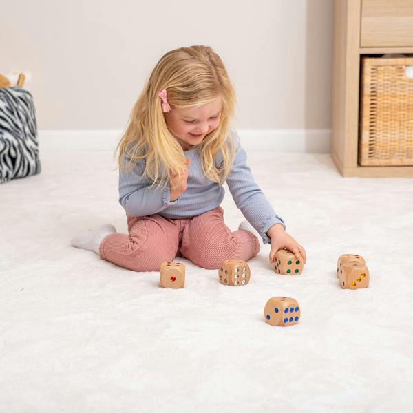 tickit Wooden Jewel Dice