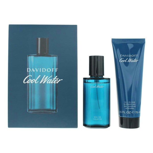 Davidoff Cool Water For Him 2 Piece Gift Set: Eau de Toilette 40ml - Shower Gel 75ml