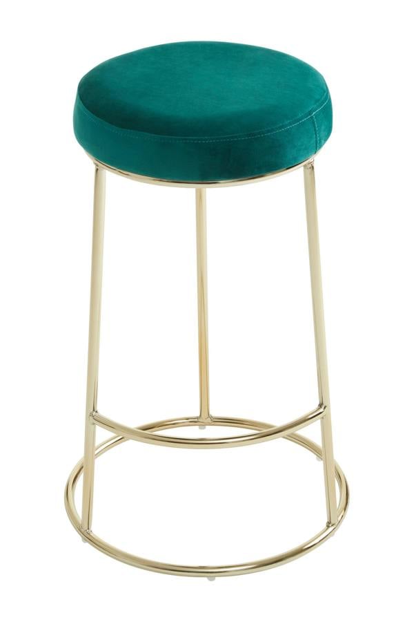 Interiors by Premier Manhattan Green Velvet Bar Stool