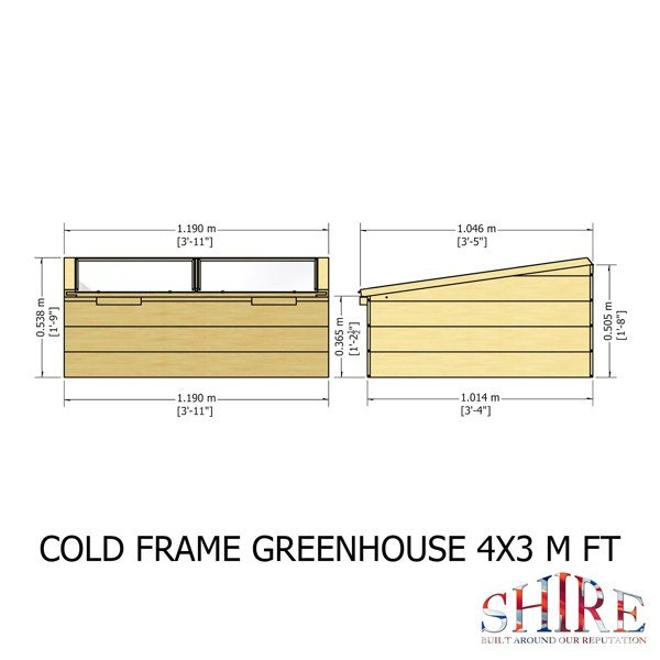 Shire 4x3 Cold Frame Planter