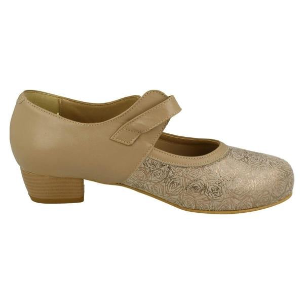 DB Shoes Ladies Easy B Court Shoes With Removable Footbed And Strap Constance
