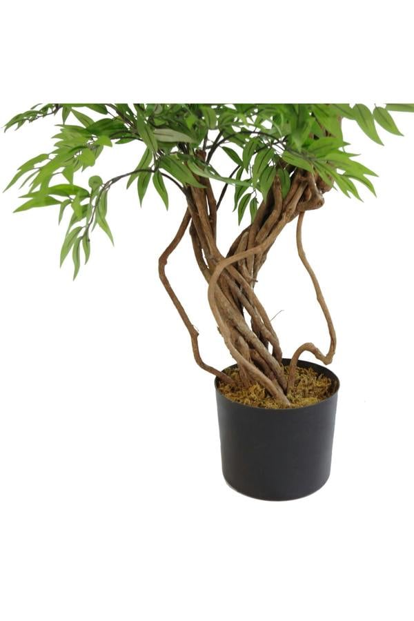 Dyzi 140cm Artificial Tree with Premium Metal Planter Bundle
