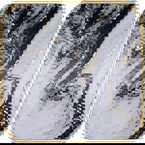 Maison des Cadeaux Set of 4 Square White Drink Coasters