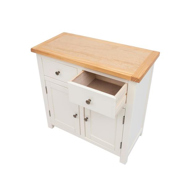 Cabinet Bits Maggiori Off White 2 Drawer 2 Door Sideboard Brass Knob