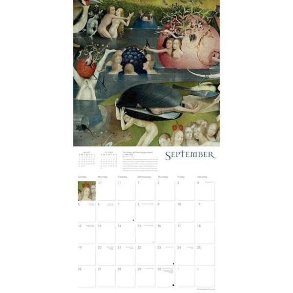 Hieronymus Bosch Calendar 2027, Wall Calendars, Month To View, Art, Gift