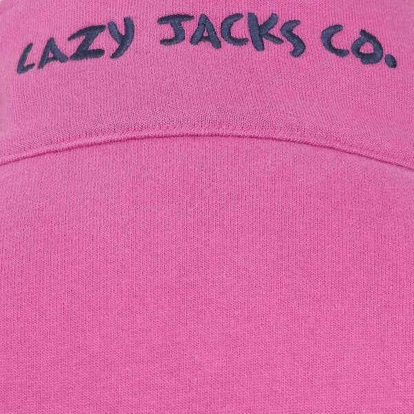 Lazy Jacks LJ3 - Ladies Quarter Zip Sweatshirt - Raspberry