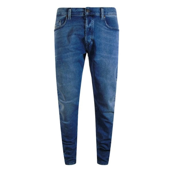 Diesel Tepphar-X Brown Badge Blue Denim Pants
