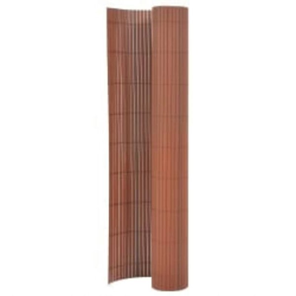 Berkfield Double-Sided Garden Fence 110x300 cm Brown