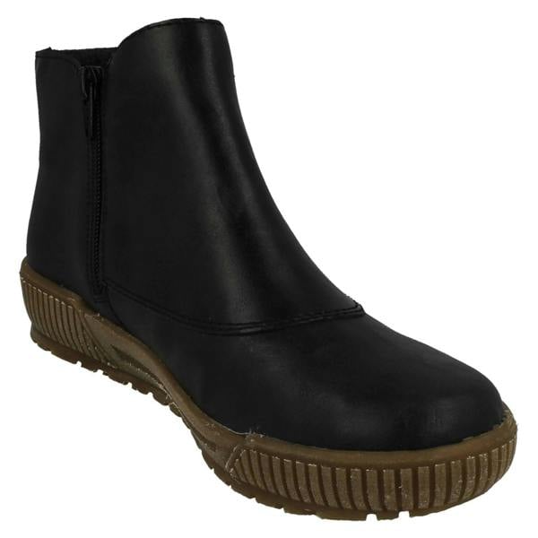 Rieker Ladies Rieker Fleece Lined Zip Fastening Ankle Boots N0751