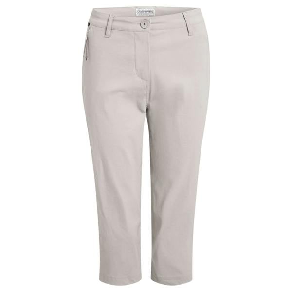 Craghoppers Womens/Ladies Kiwi Pro III Cropped Trousers - Oyster - 