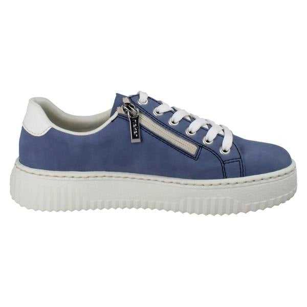 Rieker Womens Rieker Platform Lace Up Trainers With Side Zip  N9920
