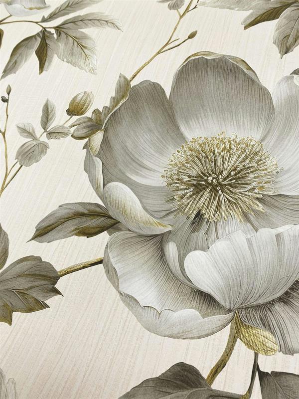 Alethia Floral Cream Wallpaper