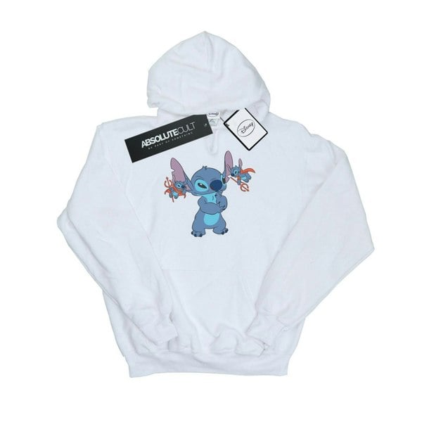 Disney Womens/Ladies Lilo And Stitch Little Devils Hoodie - White