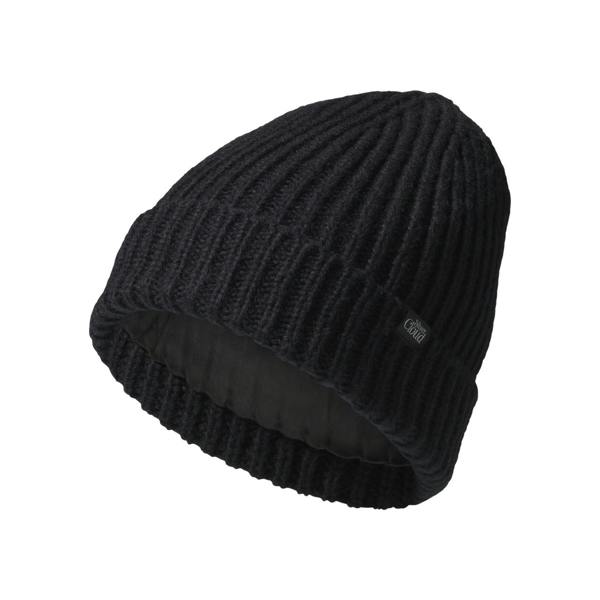 Silver Cloud Beauty Silver Cloud Silver Infused Satin Lined Beanie - Black