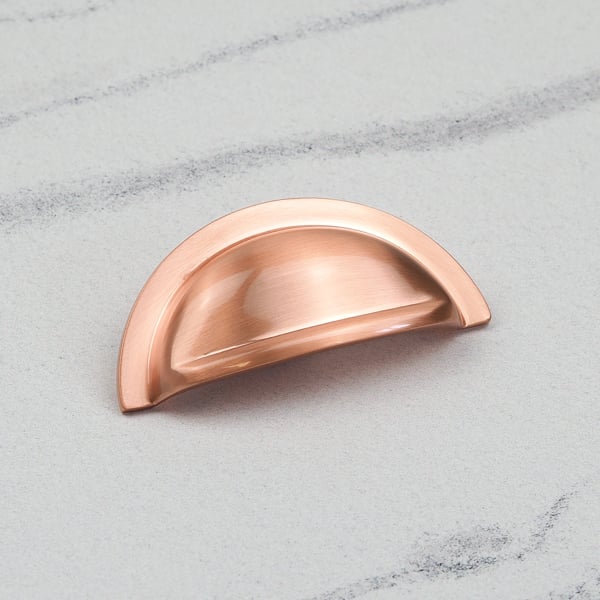 Handle & Home Satin Copper Cup Handle & Matching Knobs
