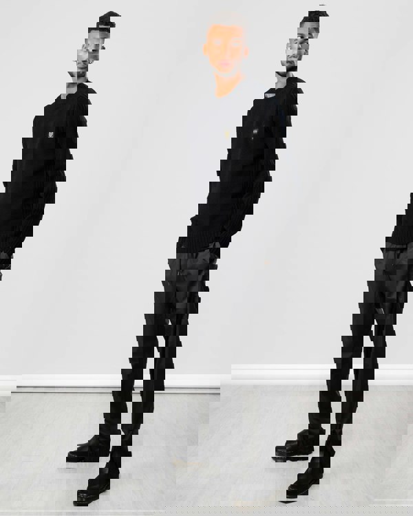 Belstaff Belstaff Watch Mens Crew Neck Jumper With Logo Patch