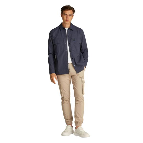 Calvin Klein Mens Cotton Overshirt - India Ink - 
