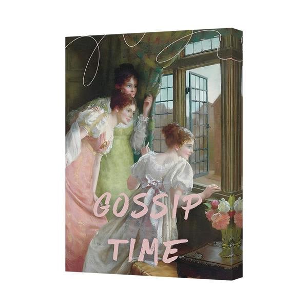 Benjamin Tate Design Gossip Time Canvas Print Vintage Ladies By Window Wall Art