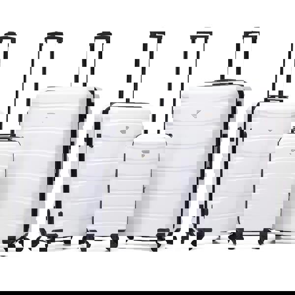 Flight Knight Set of 3 Hard Shell Suitcase Cabin & Check in Cases with TSA Lock