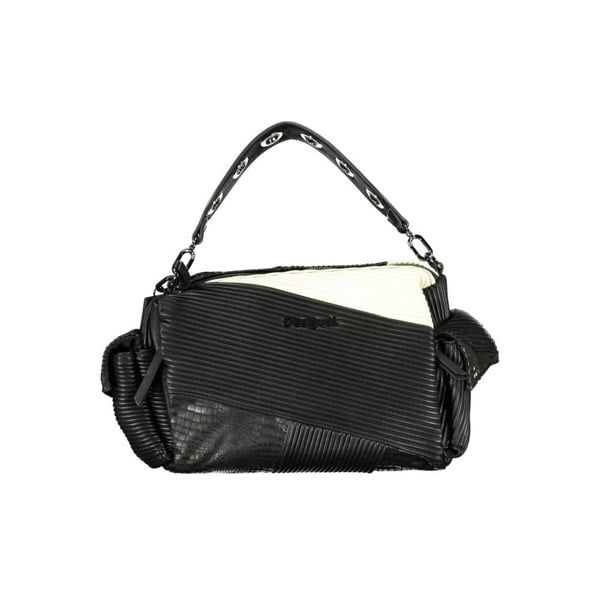 Desigual Black & White Patchwork Shoulder Bag