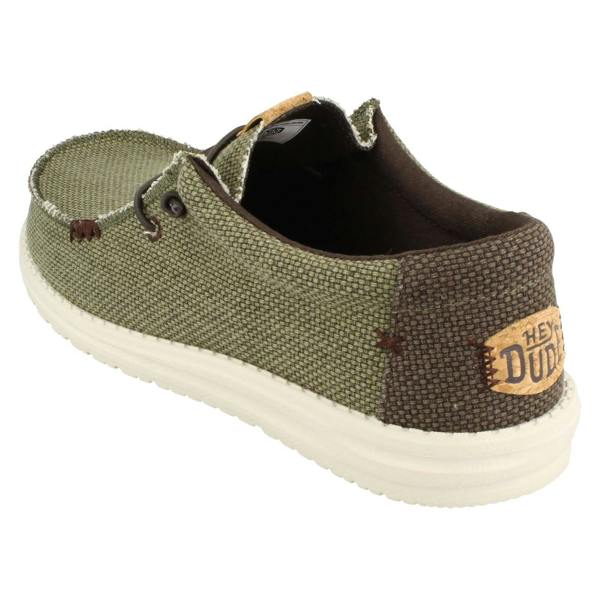 HEYDUDE Mens Hey Dude Lace Up Casual Shoes Wally Braided