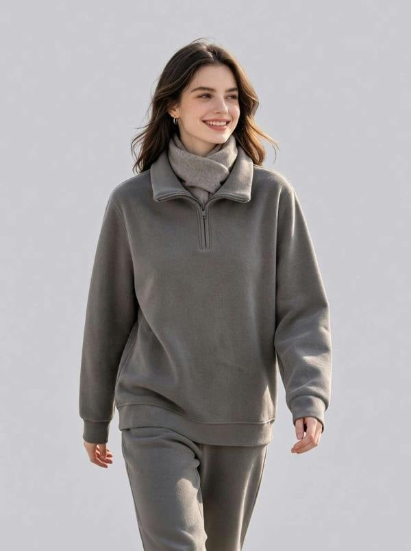 Anniou Women's Fleece Pullover Sweatshirt