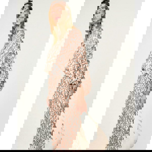 Blue Vanilla Printed Elasticated Trousers