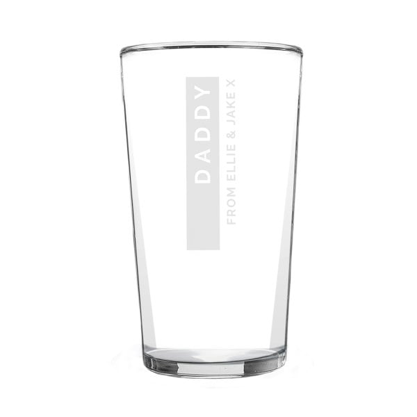 Personalised Memento Company Personalised Free Text Pint Glass